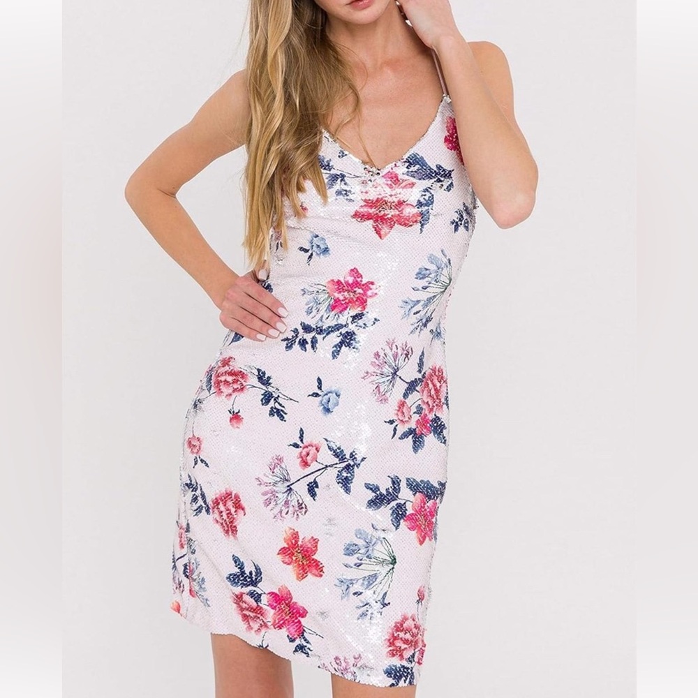 Endless Rose Floral Sequin Dress